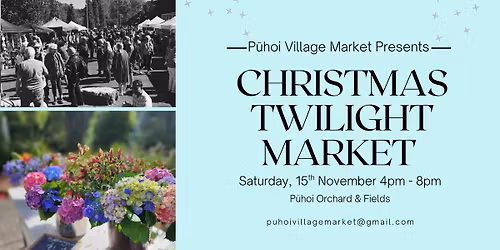 Christmas Twilight Market - November 15th 4pm - 8pm