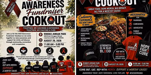 Sickle Cell Disease Awareness Fundraiser Cookout