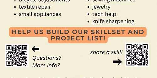 Repair Fair + Craft Supply Swap