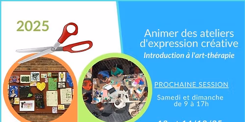 Animer des ateliers d'expression cr\u00e9ative - Introduction \u00e0 l'art-th\u00e9rapie (25CEC005)