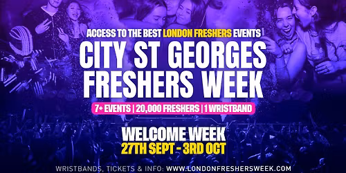 City St George's University of London Freshers - London Freshers Week 2026