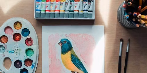 Willie Wagtails in Watercolour