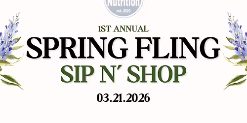 Spring Fling Sip n\u2019 Shop