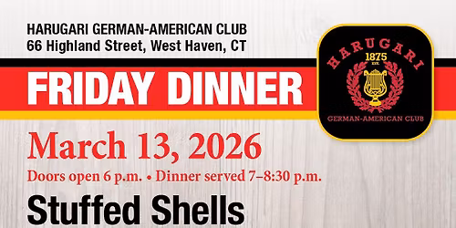 Harugari Stuffed Shells Friday Dinner