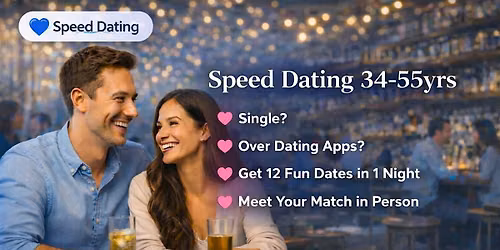 Melbourne Speed Dating Event 34\u201355years Singles Night | Speed Dating Social