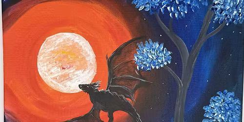 Dragon Night Flight Paint and Sip