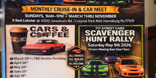 717 Street Cars\/ C&P Customs' Breakfast Club Cars and Coffee- May Edition