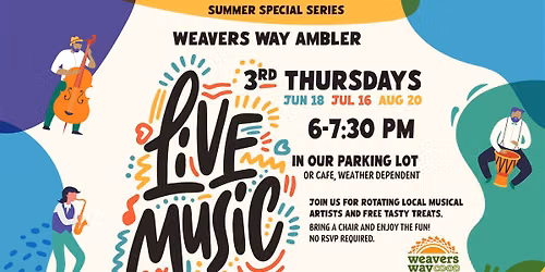 Live Music Summer Special: 3rd Thursday at the Co-op - Ambler