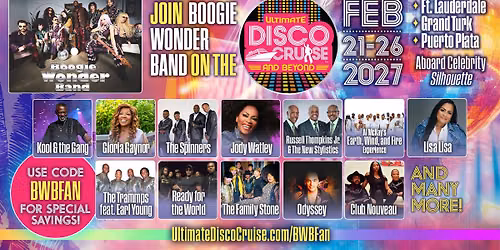 Boogie Wonder Band X Ultimate Disco Cruise 2027