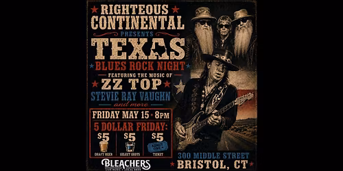 Texas Blues Rock Night Featuring Righteous Continental