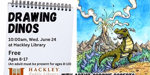 Drawing Dinos at HPL!