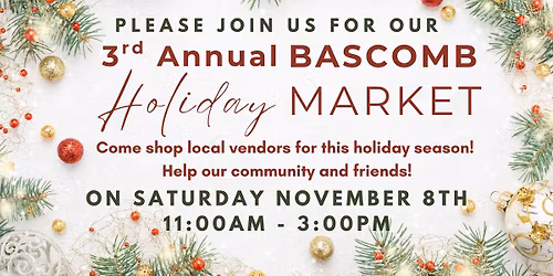 3rd Annual Bascomb Holiday Market
