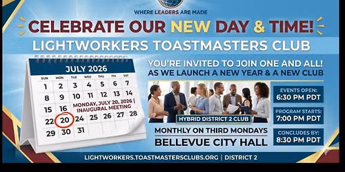 Join us for our lighting ceremony celebrating our first meeting of our toastmaster year!
