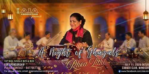 A Night of Ghazals with Rhea Zaki