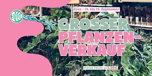 Gro\u00dfer Pflanzenverkauf - Graz