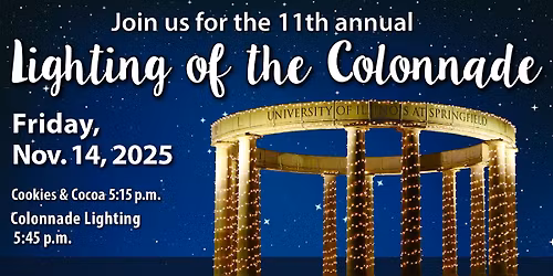 Holiday Lighting of the Colonnade