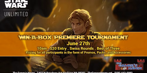 Star Wars Unlimited Win-A-Box Premiere Event