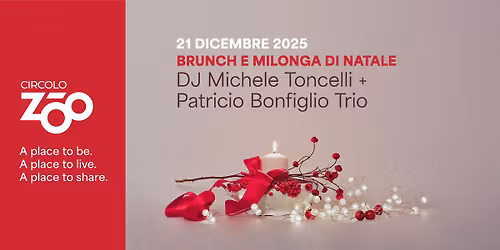Brunch di Natale + milonga pomeridiana - DJ Michele Toncelli + Patricio Bonfiglio Trio