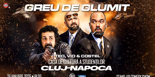 CLUJ-NAPOCA | Greu de glumit cu Teo, Vio \u0219i Costel - Stand Up Comedy Show