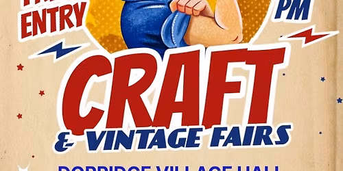 Lolly's Events 2025 Craft & Vintage Fairs at Dorridge Village Hall | Pop-up Tea Parlour | FREE ENTRY