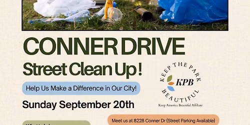 Conner Drive Street Clean Up!