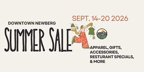 2026 Downtown Summer Sidewalk Sale!