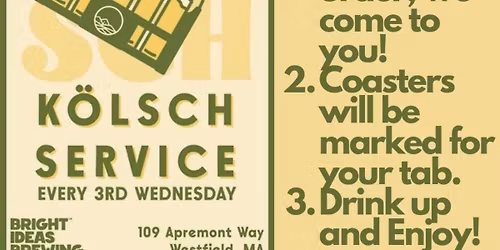 Traditional K\u00f6lsch Service at Bright Ideas!