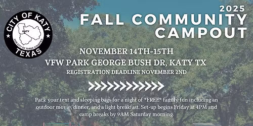 Fall Community Campout