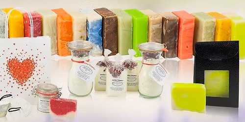 Seifenverkauf auf dem Jockgrimer Knuspermarkt