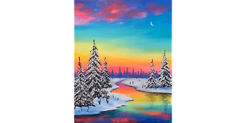 Winter Sunset - Paint and Sip in Fishkill | Classpop!\u2122