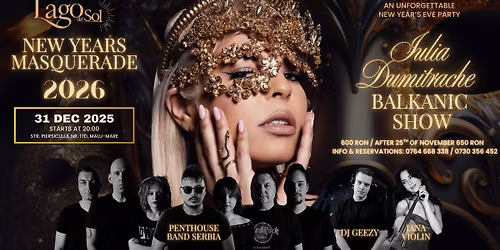 LAGO DEL SOL \u2013 NEW YEAR\u2019S MASQUERADE \u2013 REVELION 2026