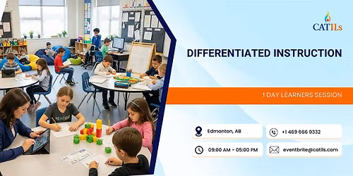 Differentiated Instruction: 1 Day Learners Session in Edmonton