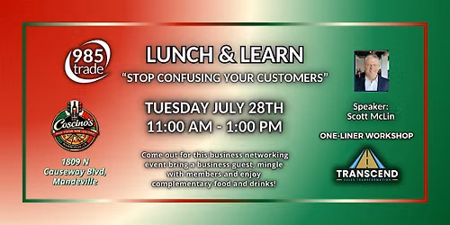 985 Trade Business Lunch & Learn July 28 2026