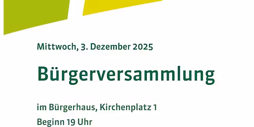 Hybride B\u00fcrgerversammlung - live und online