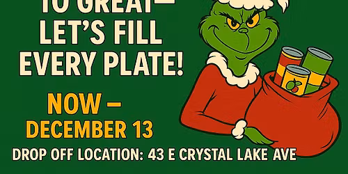 Food Drive & Photo Op with the Grinch!