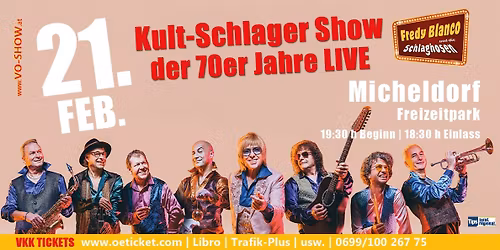 die gro\u00dfe 70er Kult-Schlager Show LIVE in Micheldorf \/Freizeitpark