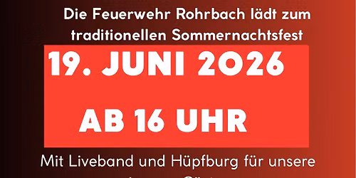 Sommerfest 2026 FF Rohrbach