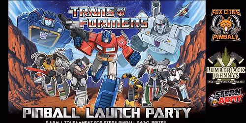 Stern Army Transformers Launch Party \/ Heads Up Pinball Tournament