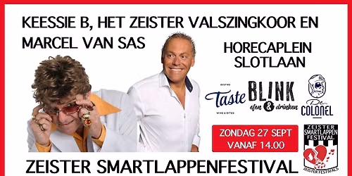 Keessie B, het Zeister Valszingkoor en Marcel van Sas (Zeister Smartlappenfestival)