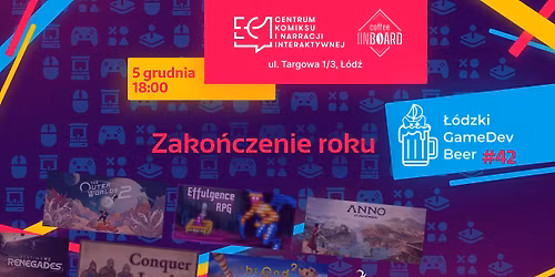 \u0141\u00f3dzki GameDev Beer #42 - Zako\u0144czenie Roku