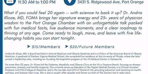 Lunch & Learn with Shield of Life Dr. Andrea Klioze