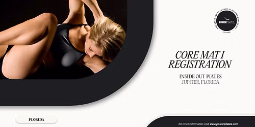 PILATES CERTIFICATION COURSE: Core Mat I in Jupiter, Florida