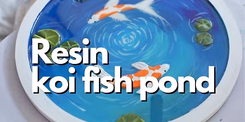 Resin koi fish pond