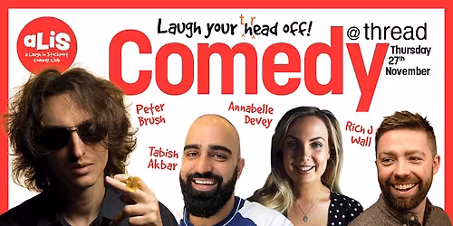A Laugh In Stockport Comedy Club | Thurs 27 Nov