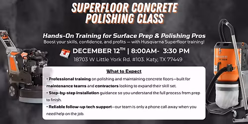 SuperFloor Concrete Polishing Class