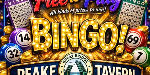 BINGO @ Peake Tavern in Chesapeake!!