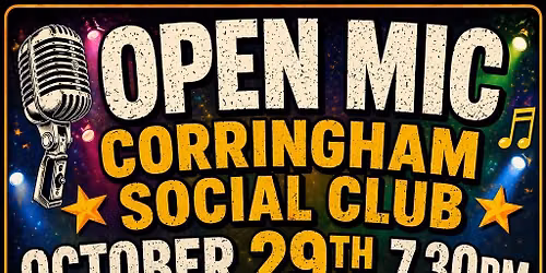 Corringham Social Club Open Mic featuring The Gang Singalong 