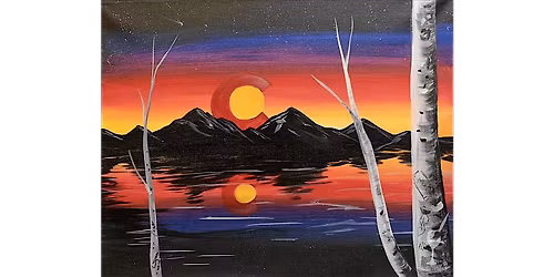 Sunset Over Colorado Mountains - Paint and Sip in Denver | Classpop!\u2122