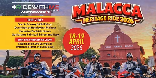 Ridewithme Motoworld Malacca Heritage Ride 2026