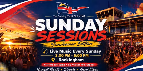 \ud83c\udf05 SUNSET SESSIONS AT THE CRUISING YACHT CLUB 1ST NOV TO DEC 2026\ud83c\udfb6